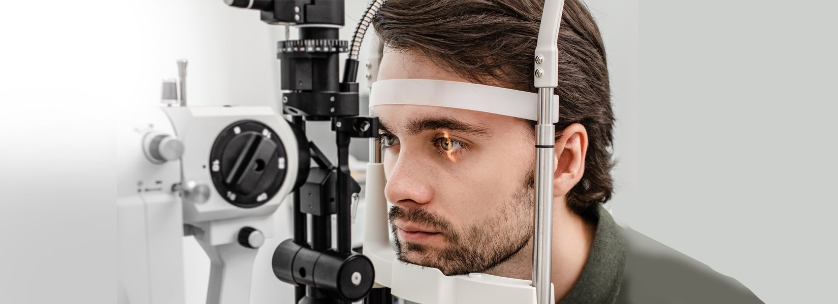 young man during eye exam in Coles Crossing South